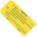 4 3/4'' x 2 3/8'' - ''Inspected''  Inspection Tags - Pre-Strung - case of 1000