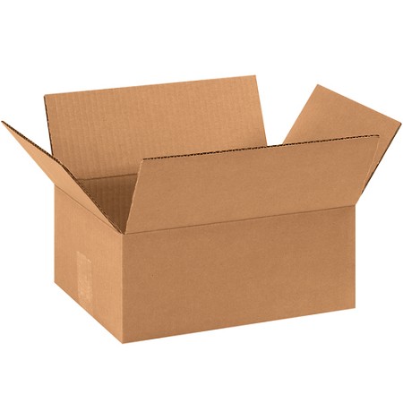 11 x 8 x 4" Flat Corrugated Boxes     50-Count 