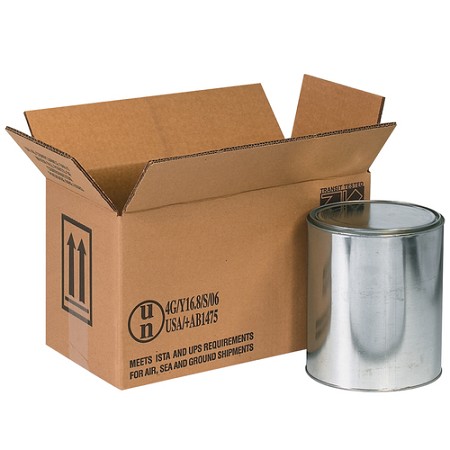 14 1/8 x 6 7/8 x 7 7/8" 2 - 1 Gallon Haz Mat Boxes     20-Count 